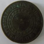 Moeda de Bronze, Brasil 40 Reis 1907 