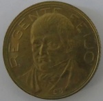 Moeda de Bronze-Aluminio ,Brasil 500 Reis 1937