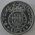 Moeda de Aluminio,S Tome e Principe 10 centavos 1971 -