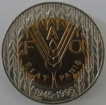 Moeda de Bimetalica ,Portugal 100 escudo 1995 -F.A.O 