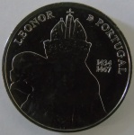 Moeda  comemorativa Portugal 5 euros  2014 -Rainha D. Leonor -  