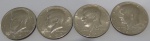 Moeda de niquel Estrangeira , Estados Unidos half Dollar 4 moedas  