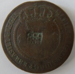 Moeda de Cobre,Brasil XL Reis 1784 -C/C de escudite 