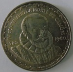 Moeda de prata ,Portugal 1000 Escudos 1980 -