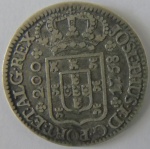 Moeda de prata ,Portugal 200 Reis  1768 -