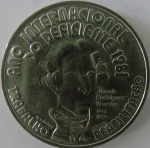 Moeda de Cupro - Niquel , Portugal 100 Escudos 1981 - Ano Internacional do Deficiente - 1981 -