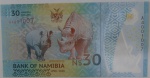 Cedula estrangeira -polimero - Namibia 30 Dollares -FE 