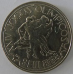 Moeda de Cupro - Niquel , Portugal 250 Escudos 1988 - Jogos olimpicos de Seul