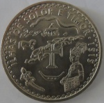 Moeda de Cupro - Niquel , Portugal 200 Escudos 1995 -lhas Solar e Tiimor 