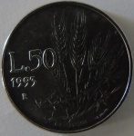 Moeda de niquel Estrangeira ,San Marino 50 Lire - 1993- FC