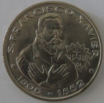 Moeda de Cupro - Niquel , Portugal 200 Escudos 1997 - Francisco Xavier