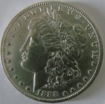 Moeda de prata ,estados unidos 1 dollar 1888 -