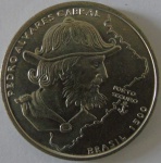 Moeda de Cupro - Niquel , Portugal 200 Escudos 1999 -Pedro Alvares Cabral 