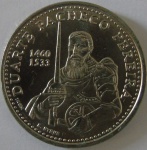 Moeda de Cupro - Niquel , Portugal 200 Escudos 1999 -Duarte pacheco pereira
