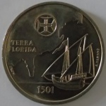 Moeda de Cupro - Niquel , Portugal 200 Escudos 2000 -Terra Florida