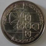 Moeda de Prata ,Portugal 1000 Escudos 1998