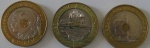 Moeda de Tri-metalica ,França 20 Francos 1993/1994 - 3  moedas 