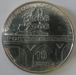 Moeda de Prata Portugal 10 euros  2006 -27 gr 
