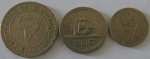 Moeda de niquel , Brasil 100/200/400 Reis 1932 - 3 mooedas 