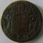 Moeda de Cobre  Estrangeira ,Vatican mezzo 1842 -