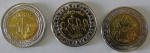 Moeda de Bimetalica ,Egito 1 Pound  2021/2022 - 3 moedas  FC