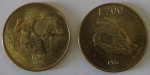 Moeda de Bronze,San Marino 200 Lire 1978/1986 - 2  moedas -