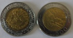 Moeda de Bimetalica,San Marino 500 Lire 1992/1994 -2 moedas -