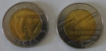 Moeda de Bimetalica,San Marino 500 Lire 1990/1996 - 2  moedas -