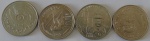 Moeda de Cupro - Niquel , Portugal 100 Escudos 1987 - 4 moedas 
