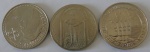Moeda de Cupro - Niquel , Portugal 100 Escudos 1985 - 3 moedas 