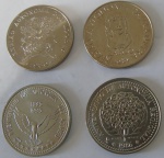 Moeda de Cupro - Niquel , Portugal 100 Escudos  4 moedas 