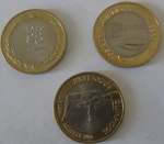 Moeda Bi-Metalica - Portugal 200 escudos 3 moedas 