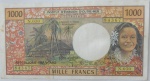Cedula estrangeira - nova Hebridas 1000 Francs  - 