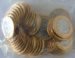 Sache Lacrado com 50 Moedas de 1 Real 2016 -Nataçao paralimpica -FC