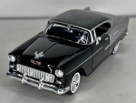 MOTOR MAX - 1955 Chevy Bel Air - Escala 1/24 - Miniatura em metal com pneus de borracha. Peça rica e