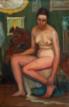 Anita Malfatti, Anita Catarina Malfatti (São Paulo, 1889 - São Paulo, 1964). Nu feminino. Óleo sobre