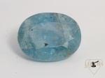 1 Agua Marinha. Aprox. (12,22Cts), (17,37mm x 13,93mm), (Acompanha Certificado de Garantia Leilões L