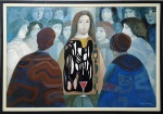 Zuleno Pessoa - 1915/2008 - Quadro óleo sobre eucatex, medindo 77x114cm, com moldura - 22921
