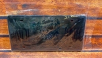 Placa decorativa, Harley Davidson of Indianápolis, em Acrílico, 30 x 15cm. Nova na embalagem. R10402