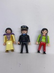 03 Bonecos Playmobil 7cm de altura