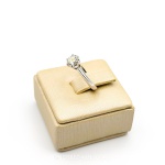 ANEL EM PLATINA C/ DIAMANTE DE 0.93CT LAP BRILHANTE H/SI ARO 17 PESO: 5,9G
