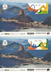 BRASIL - BLOCOS RHM B197/98 - NNN - ENTREGA DAS BANDEIRAS OLÍMPICA E PARALÍMPICA EM 3D - CAT. 120 UF