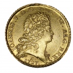 Moeda do Brasil - 12800 Réis - 1727 - B - Bahia - Ouro - Catálago 85 - MBC