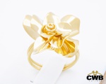 H.STERN - Anel Ouro Amarelo 18K - Flor - Coleção Giverny, Aro 15, peso de 5,4 gramas. Acompanha cert