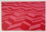 Kleber Ventura, Piso Vermelho, gravura, tiragem 19/40, 70x100cm, sem moldura