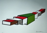 Sérvulo Esmeraldo, Encaixes, gravura, tiragem 16/60, 50x70cm, sem moldura