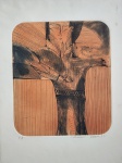 Aldemir Martins, Cangaceiro, gravura assinada pelo artista, PA, 53x39cm, 1975, sem moldura, necessita de limpeza