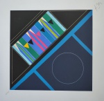 Ferreira Gullar, Série Mesa, gravura, tiragem 82/150, 41x42cm, sem moldura