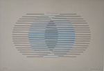 Lothar Charoux, Composição, gravura, tiragem 30/75, 47x33cm, 1972cm, sem moldura