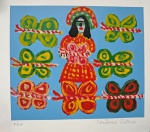 Antonio Poteiro, Borboletas, gravura, assinada pelo artista, tiragem 81/120, 32x36cm, sem moldura